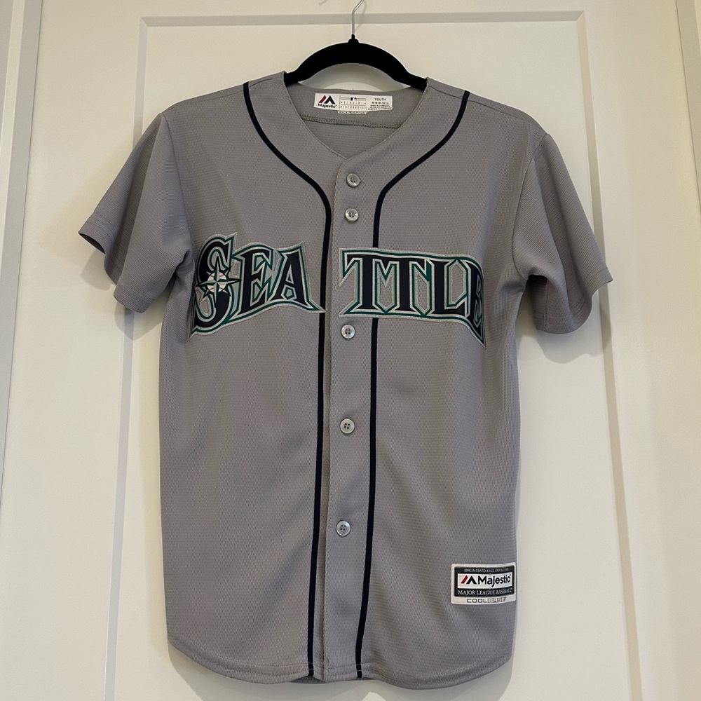 Seattle Mariners Youth Grey Jersey Size Medium